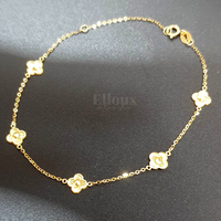 18k Gold Clover Bracelet