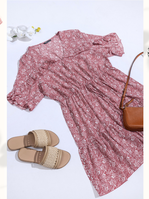 Red Floral Dress
